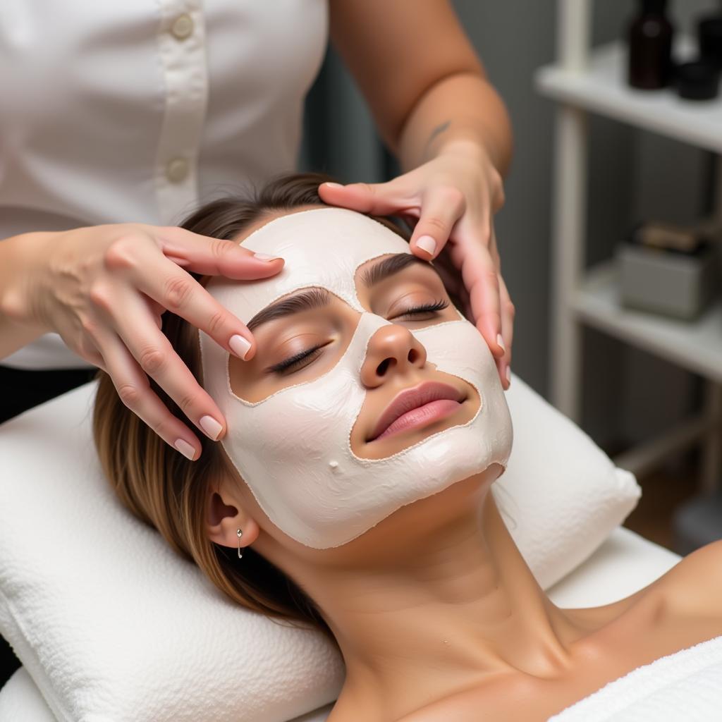 Facial Treatment at the Spa