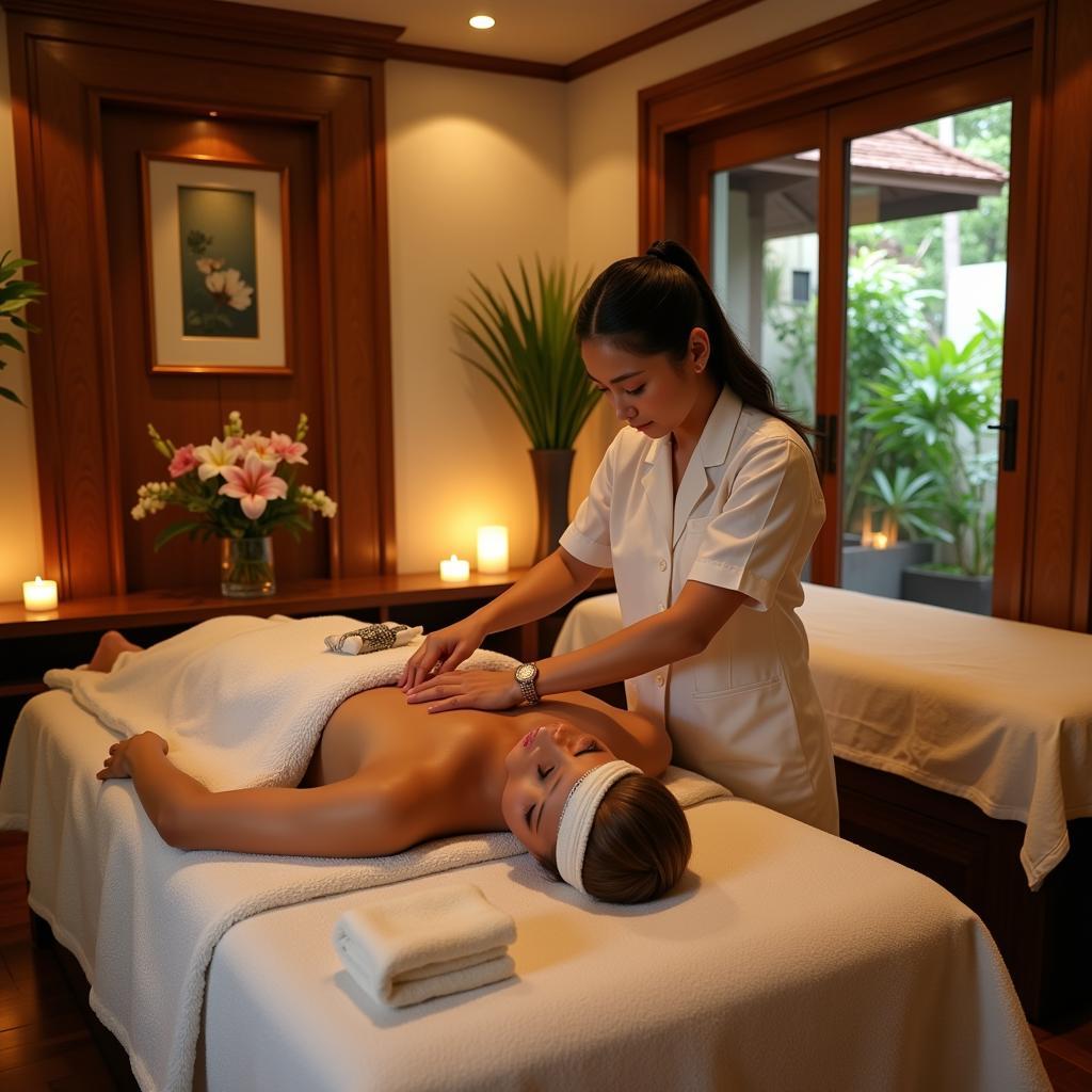 Balinese Flower Spa Treatment Room