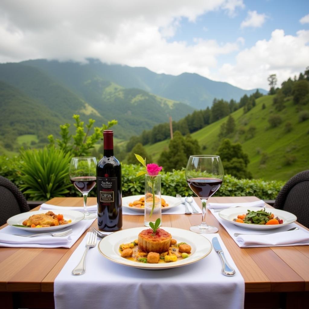 Dining experience at The Fog Resort & Spa Munnar