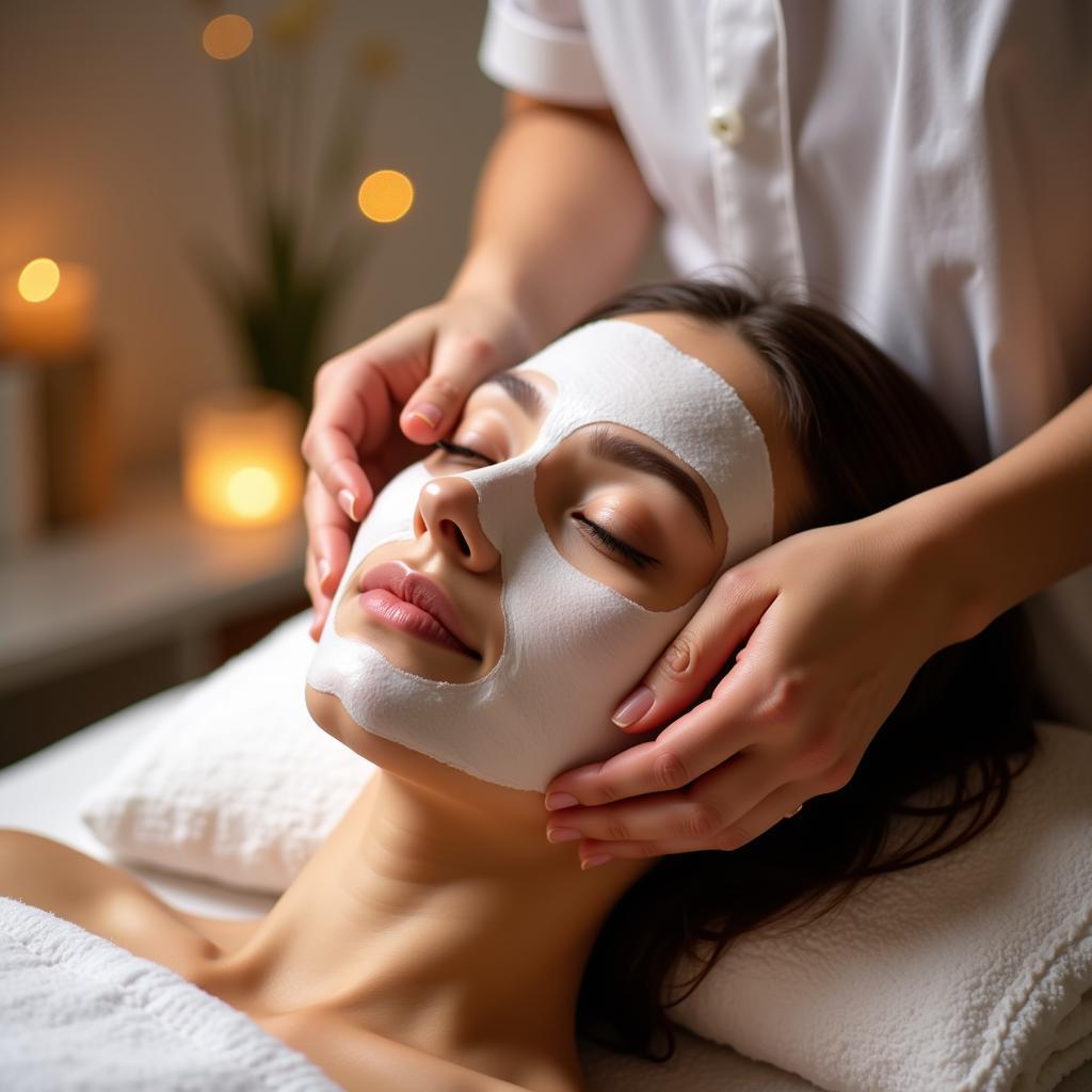 Relaxing Facial Treatment at a Full Night Spa