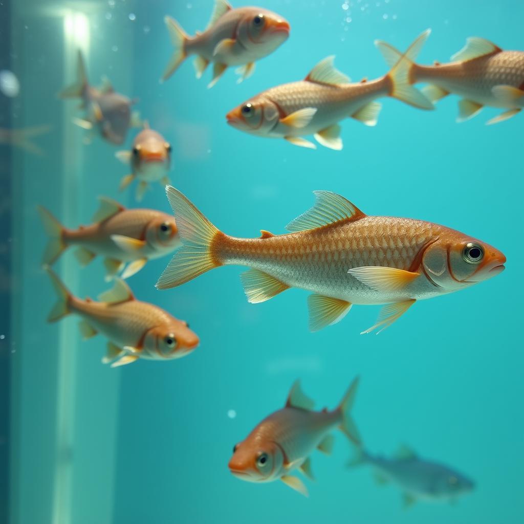 Close-up of Garra rufa fish in an aquatica spa