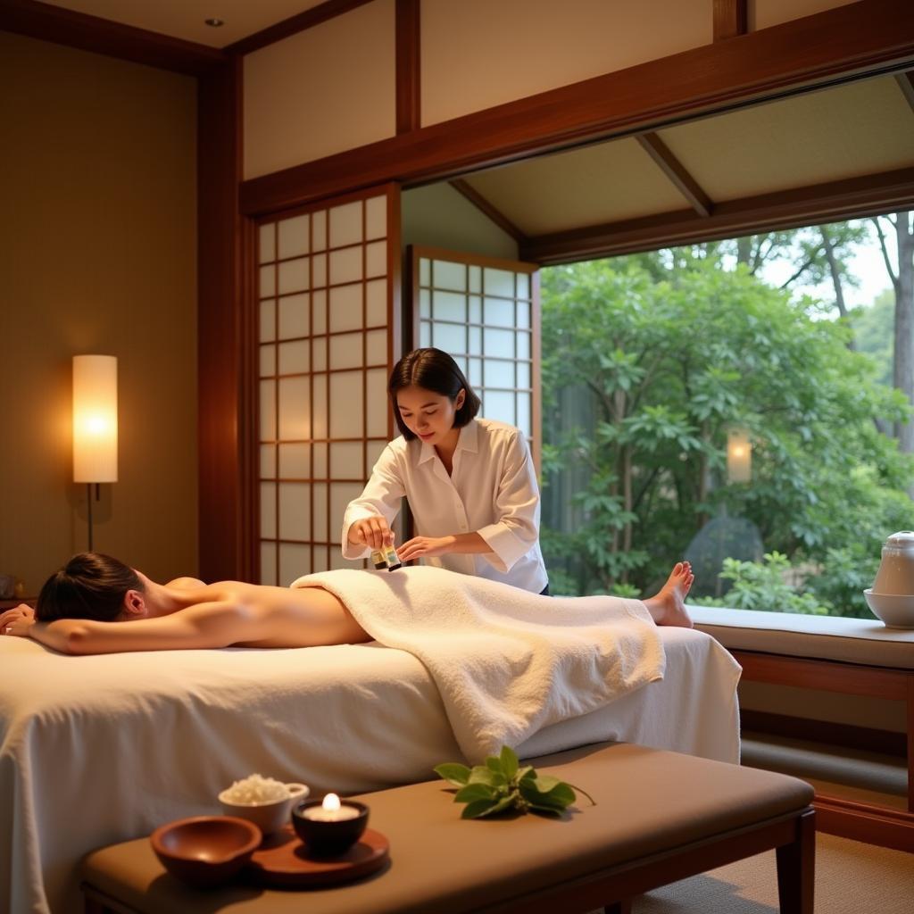 Relaxing spa treatment at Hilton Odawara Resort & Spa