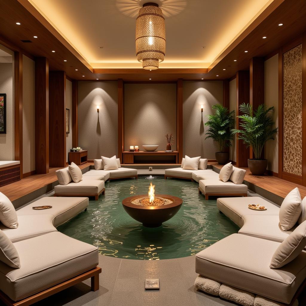 Tranquil Relaxation Area in a Manusa Day Spa