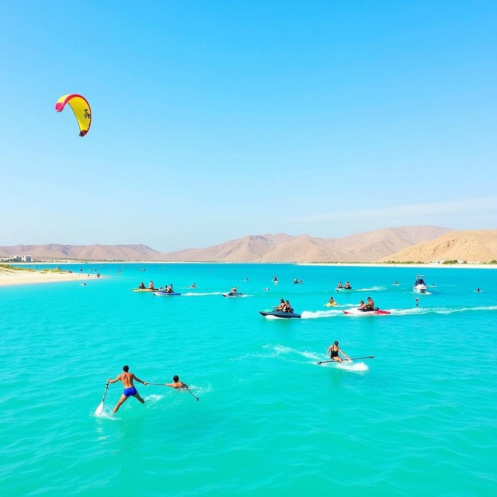 Exciting water sports at Marjan Island