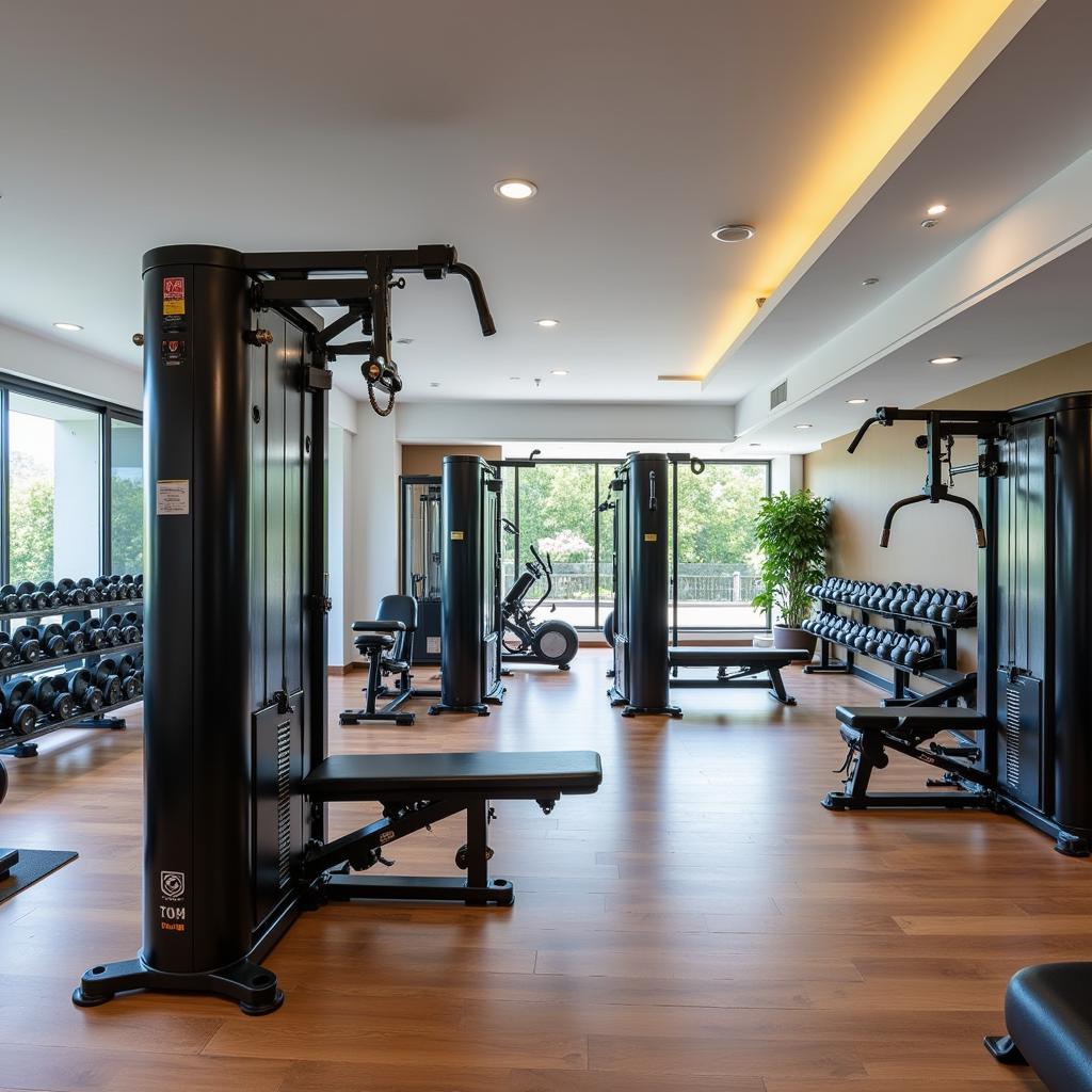 Modern Gym Equipment at Ozi Gym and Spa