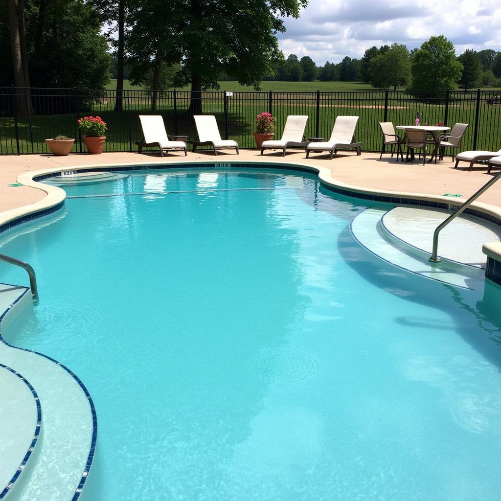 Relaxing poolside at the Nagaoa Grande Resort & Spa.