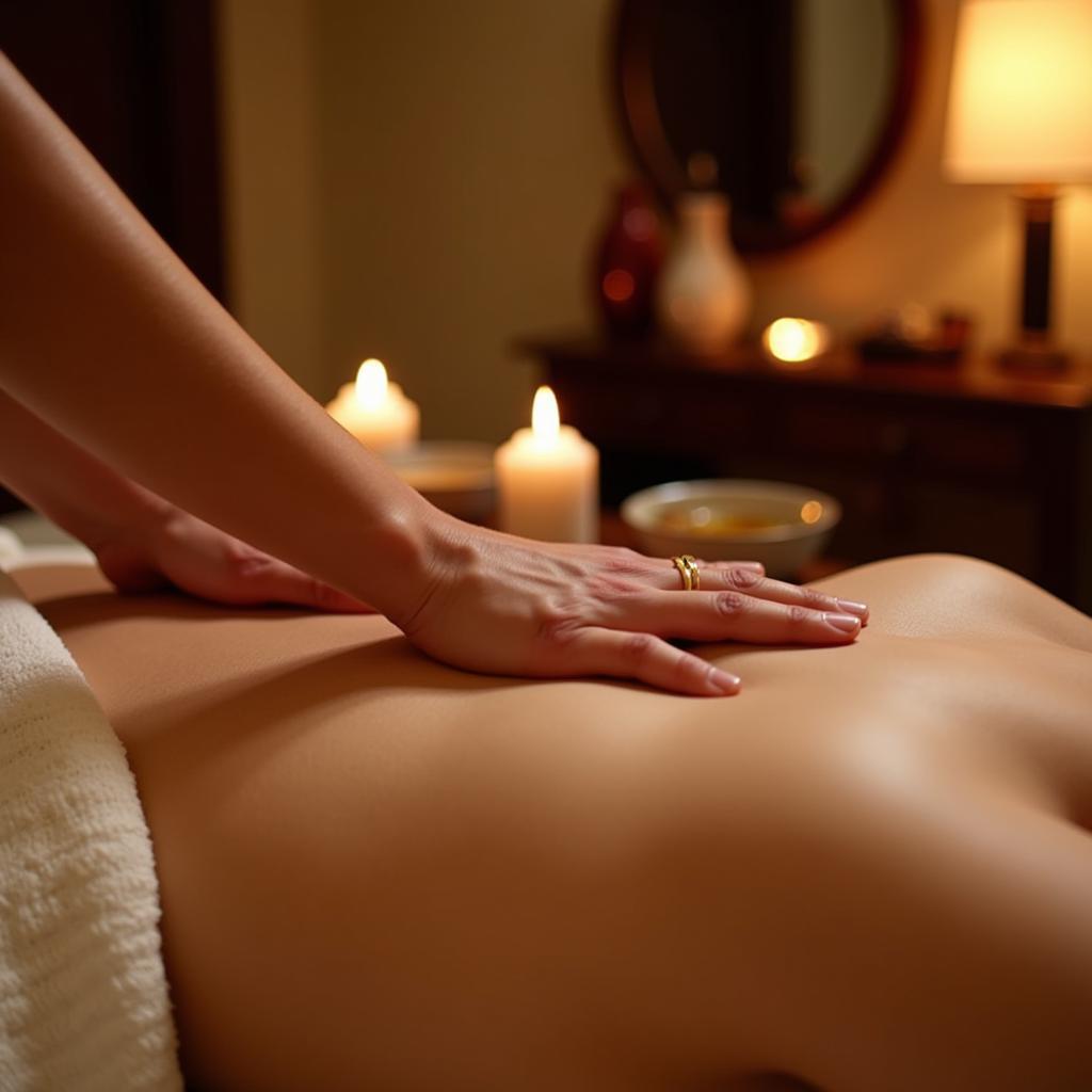 A relaxing Nepali spa massage using traditional techniques and herbal oils.