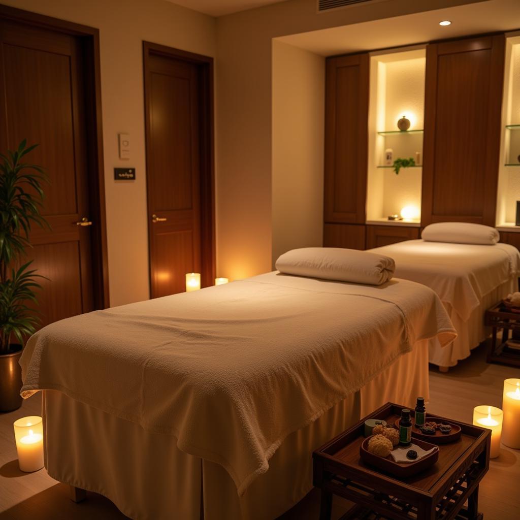 O2 Spa Chennai Massage Room