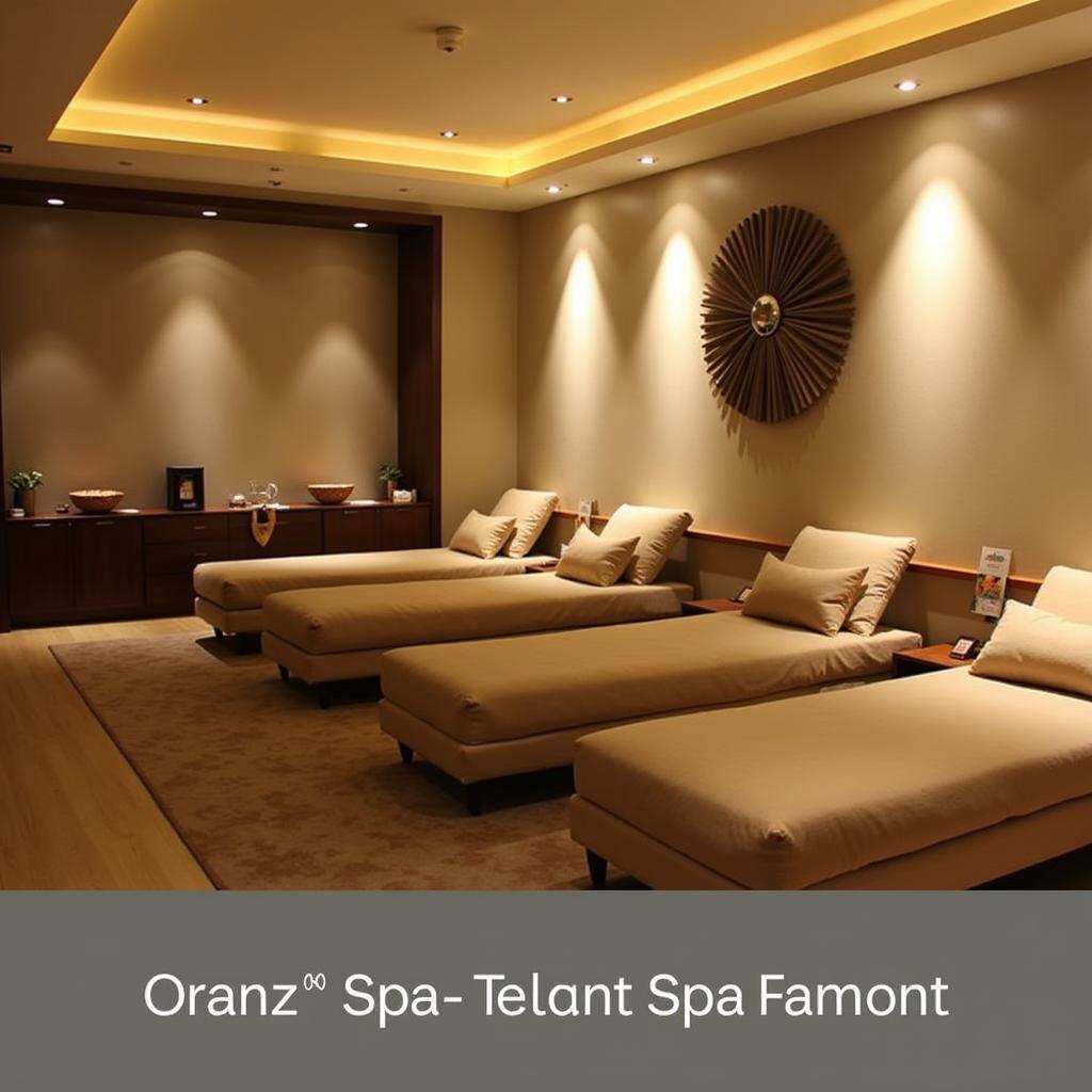 Relaxation Area at Oranz Spa Kanpur