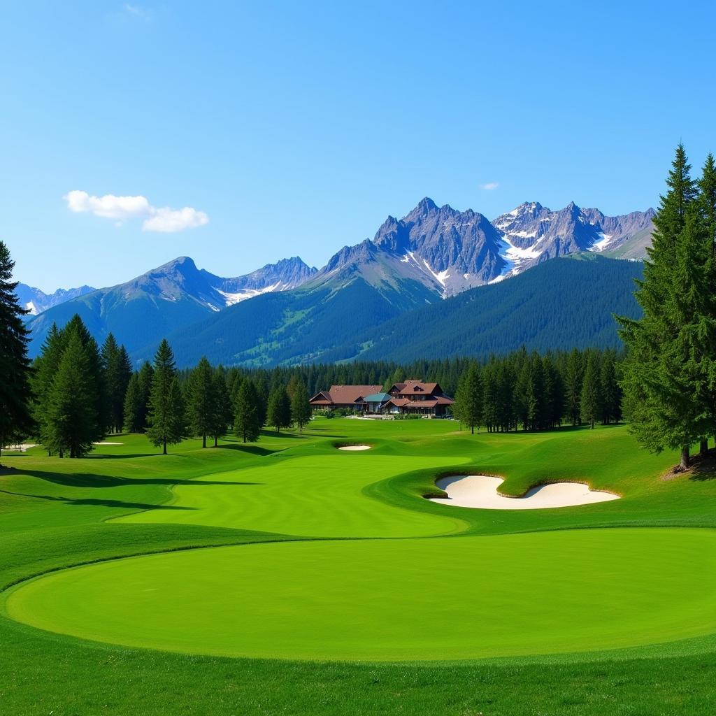 Golfing at Pirin Golf Course near Aspen Resort