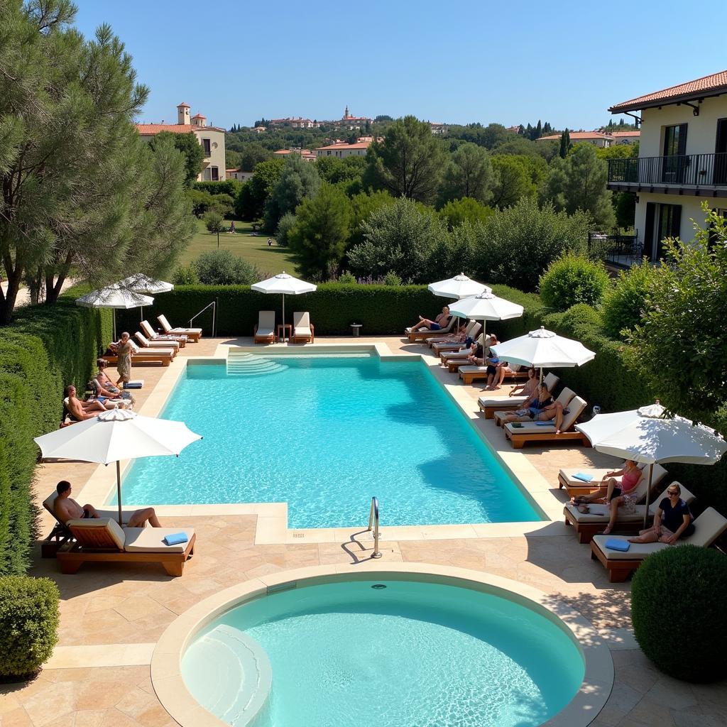 Outdoor Pool at a Puglia Spa Hotel