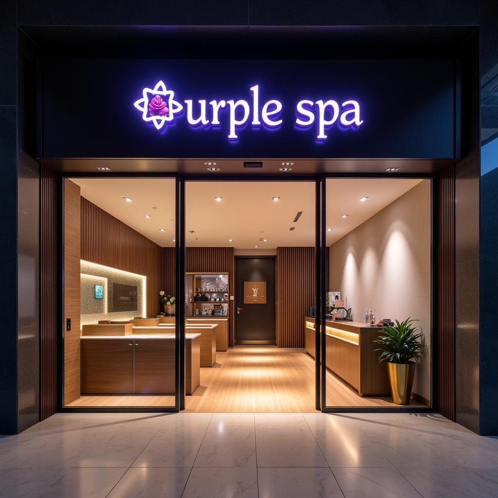 Purple Spa Entrance at Himalaya Mall