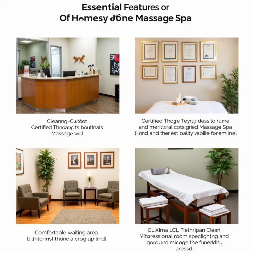 Reputable Massage Spa Features