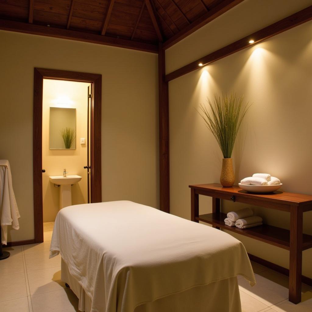 Serene Spa Treatment Room at Sahadewa Resort