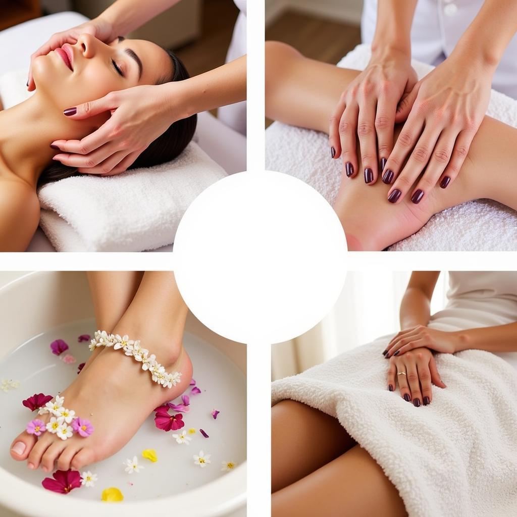 Various spa treatments available at a 24-hour facility in San Diego