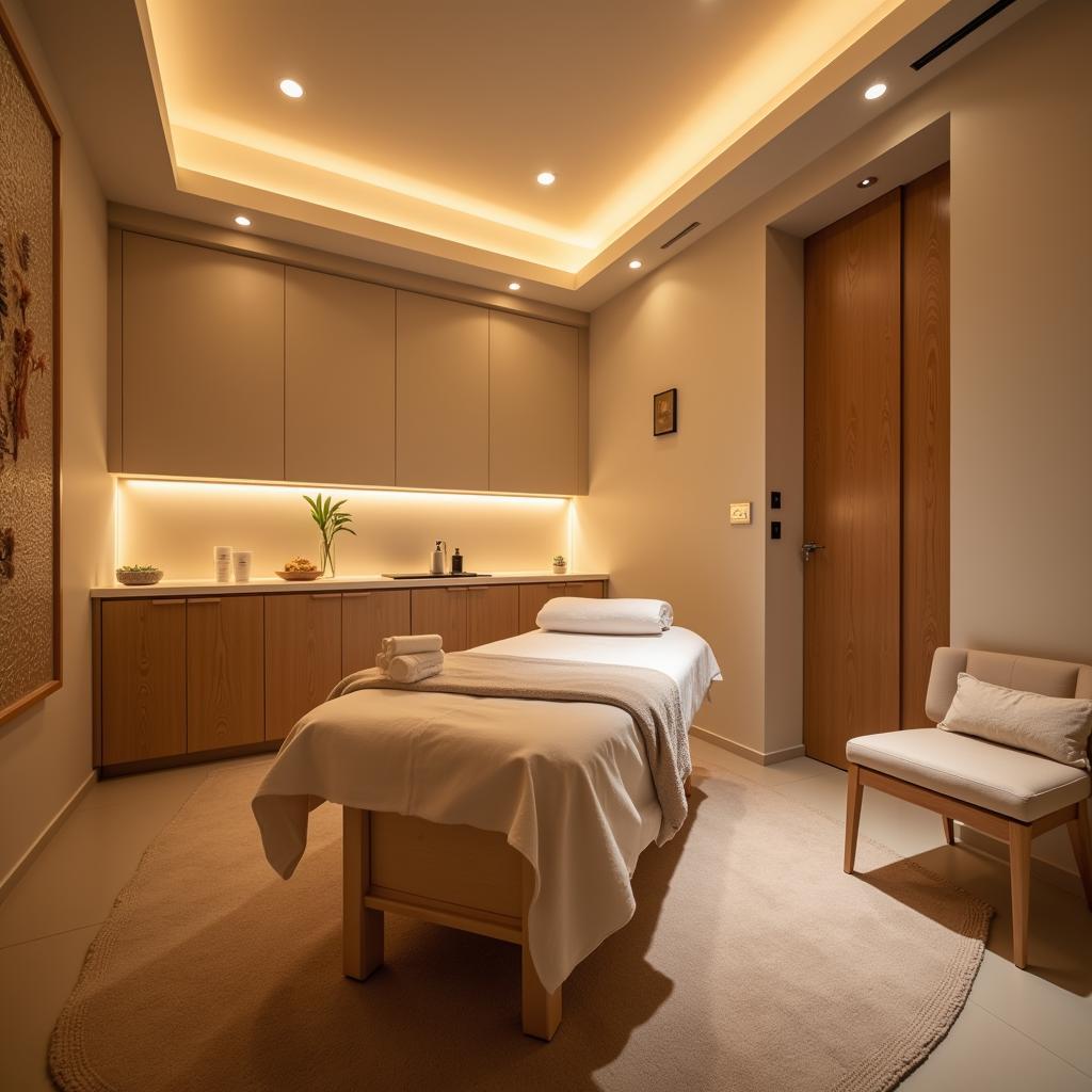 Serene treatment room at Sanika Spa HSR Layout