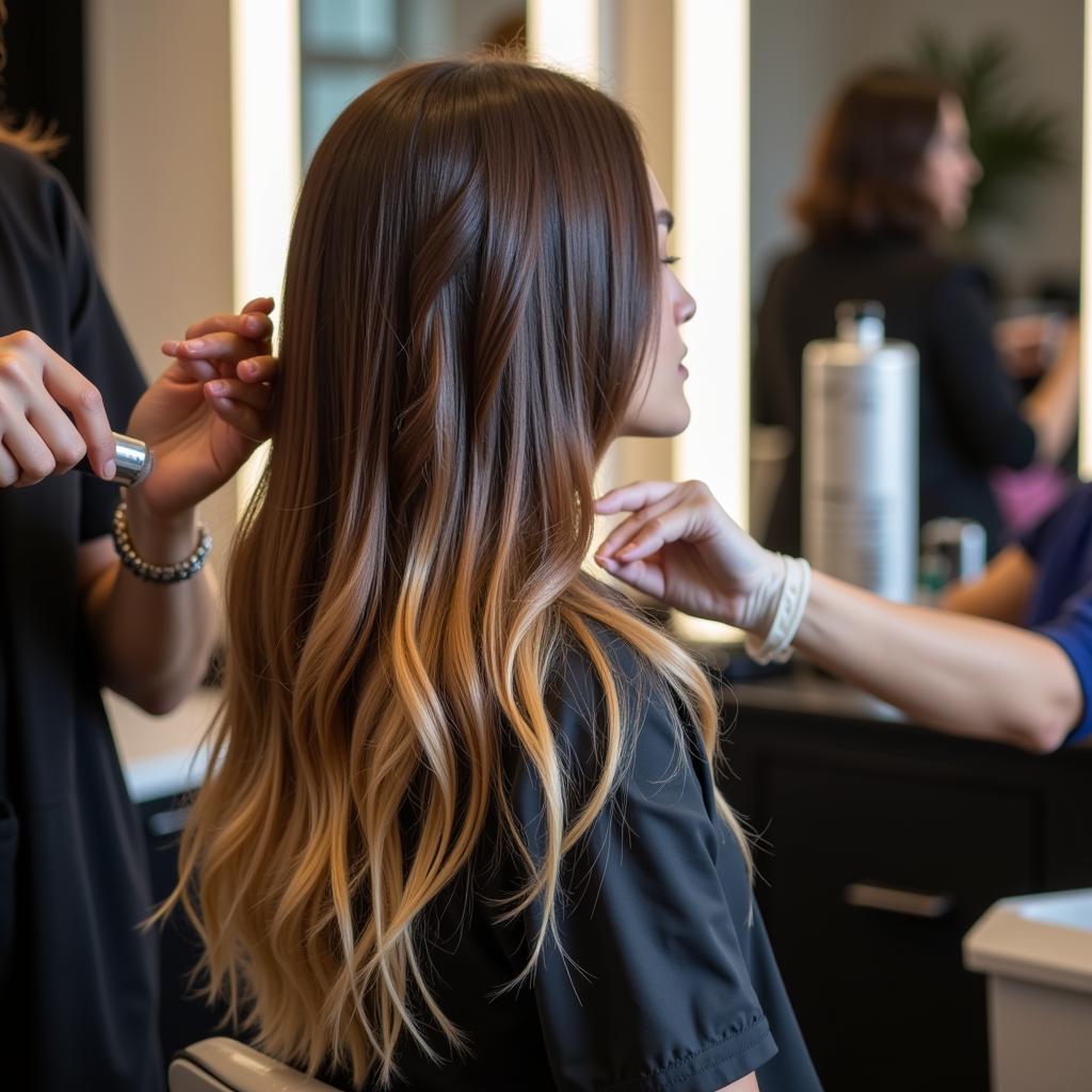 Applying Schwarzkopf Hair Spa Treatment