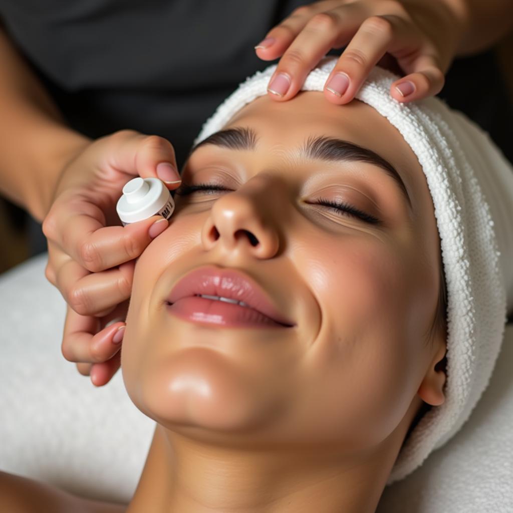 Facial treatment at a spa in Dilsukhnagar