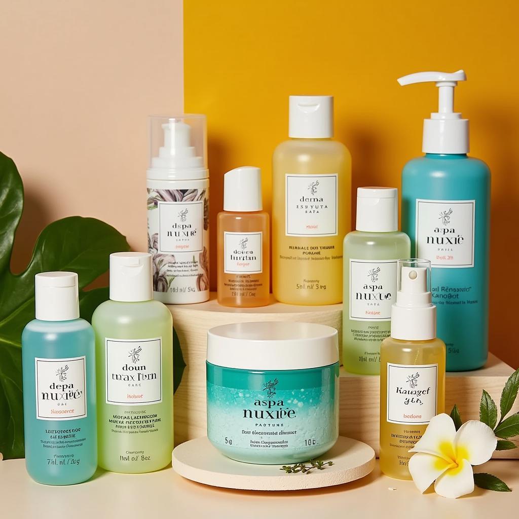 Natural Spa Nuxe Products Display