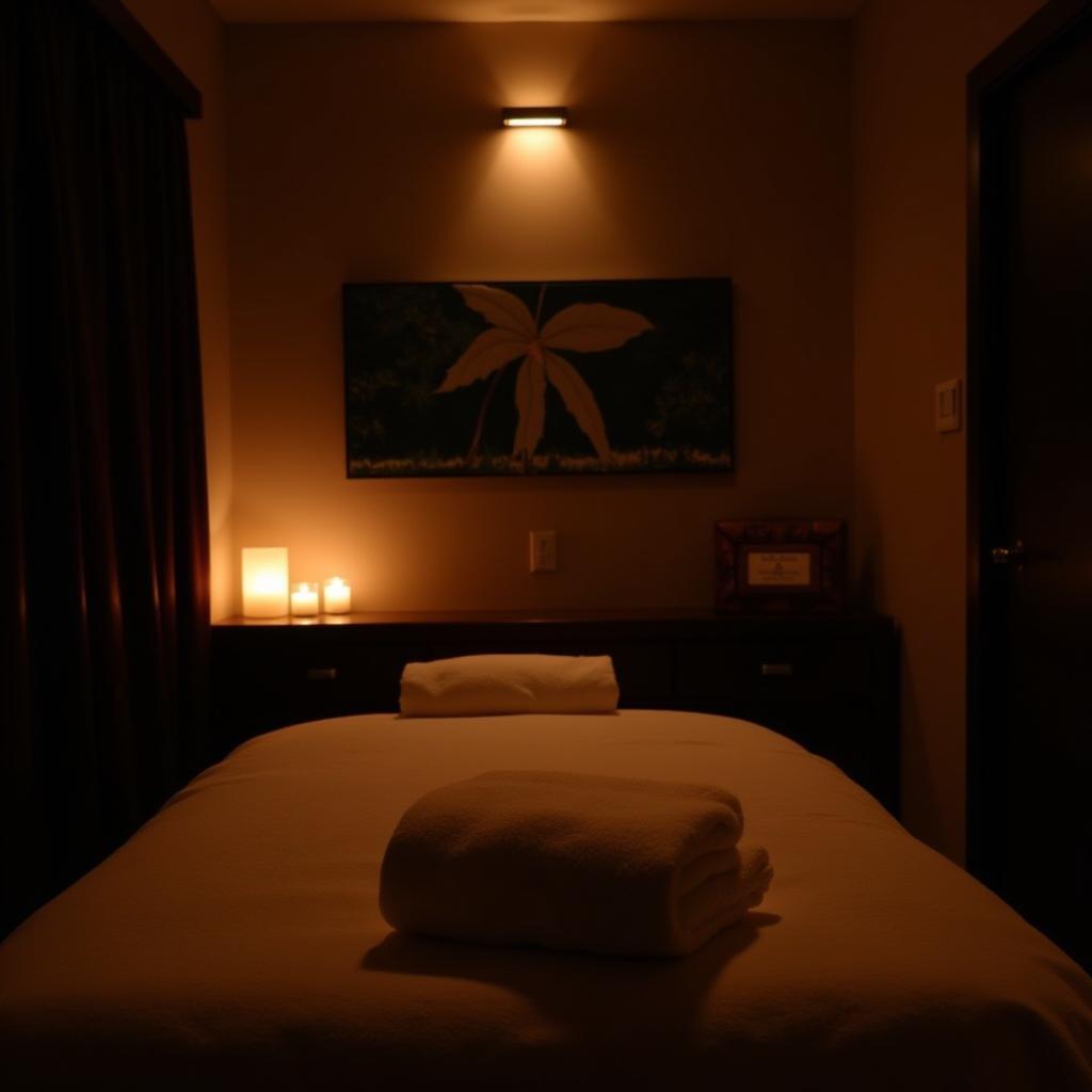 Spa Treatment Room at Night