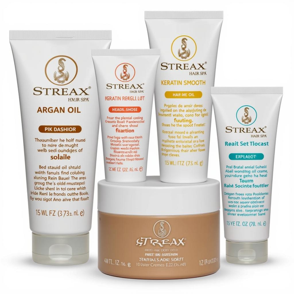 Different Streax Hair Spa Cream Variants