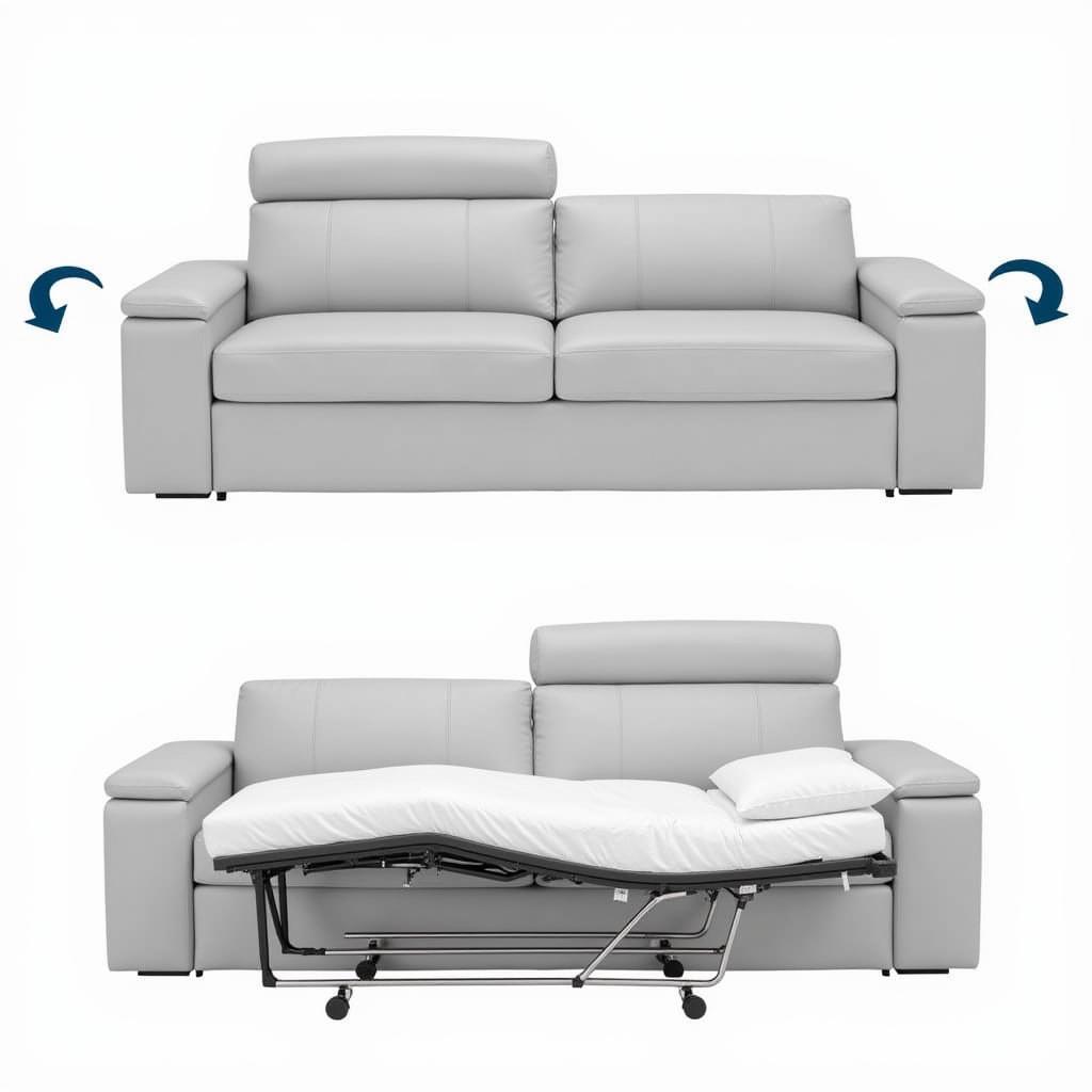 Style Spa Sofa Cum Bed Conversion Mechanism