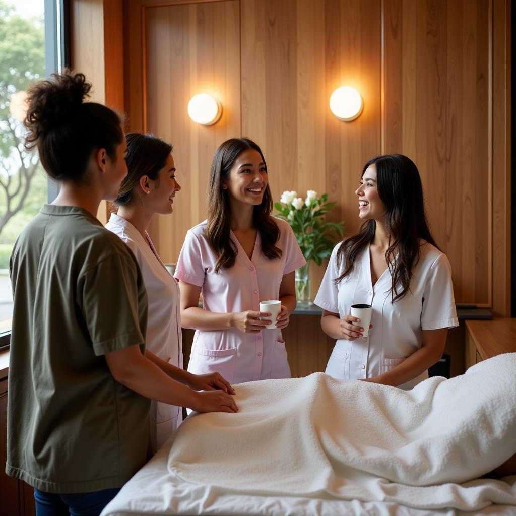 Supportive Spa Environment for Transgender Women