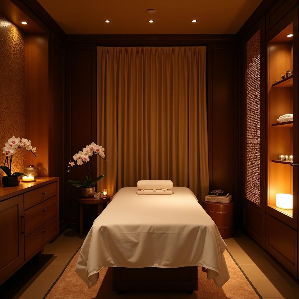 Luxurious Thai Spa Treatment Room