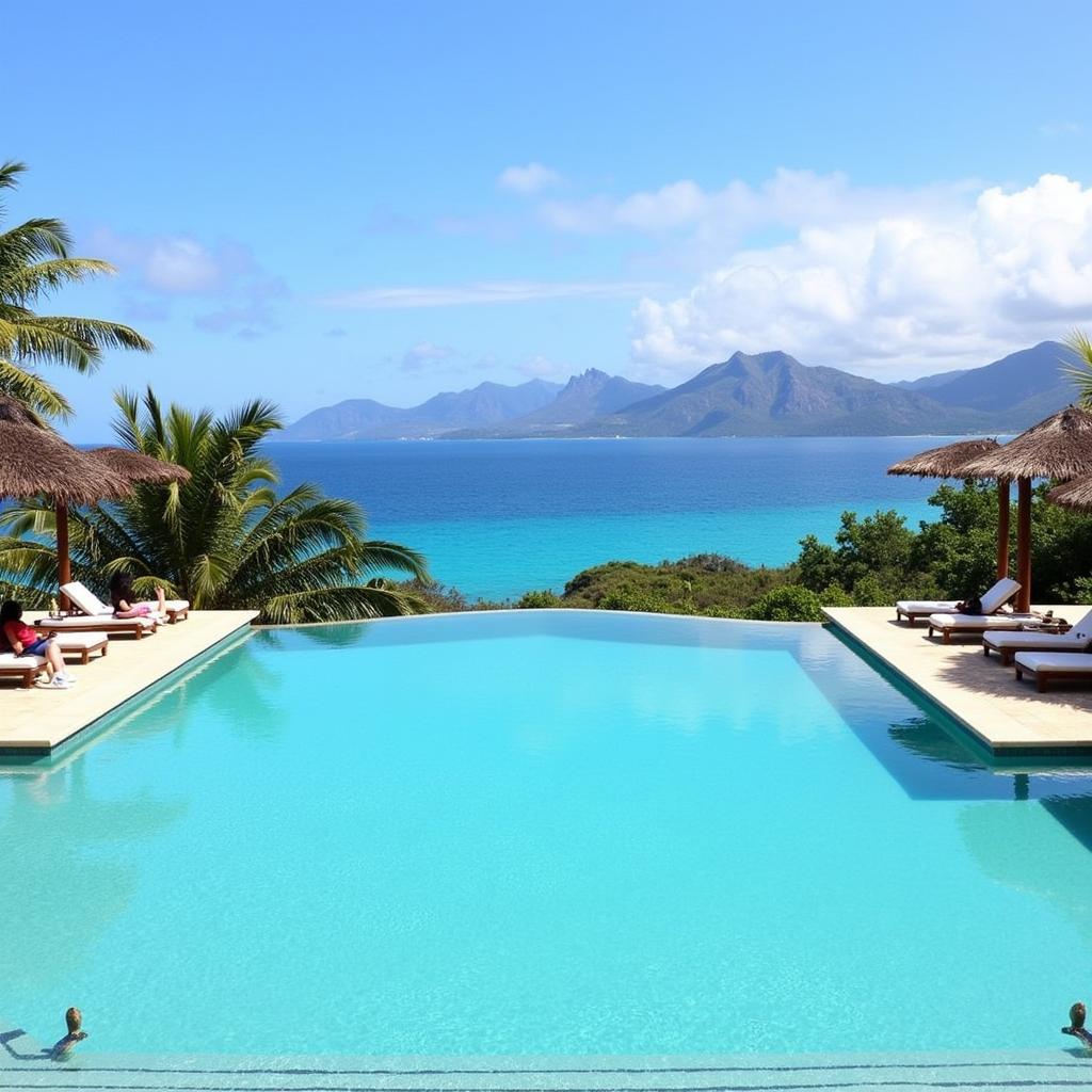 Infinity Pool Overlooking Scenic Views at The Vines Resort and Spa