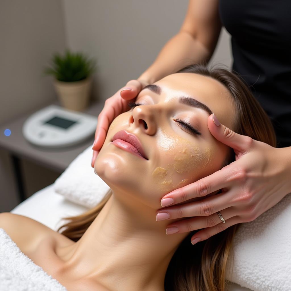 Facial treatment at Tivoli Spa