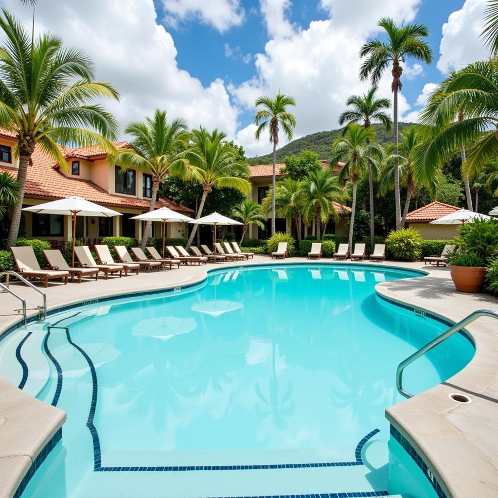 Serene Pool Area at Verandah Resort & Spa