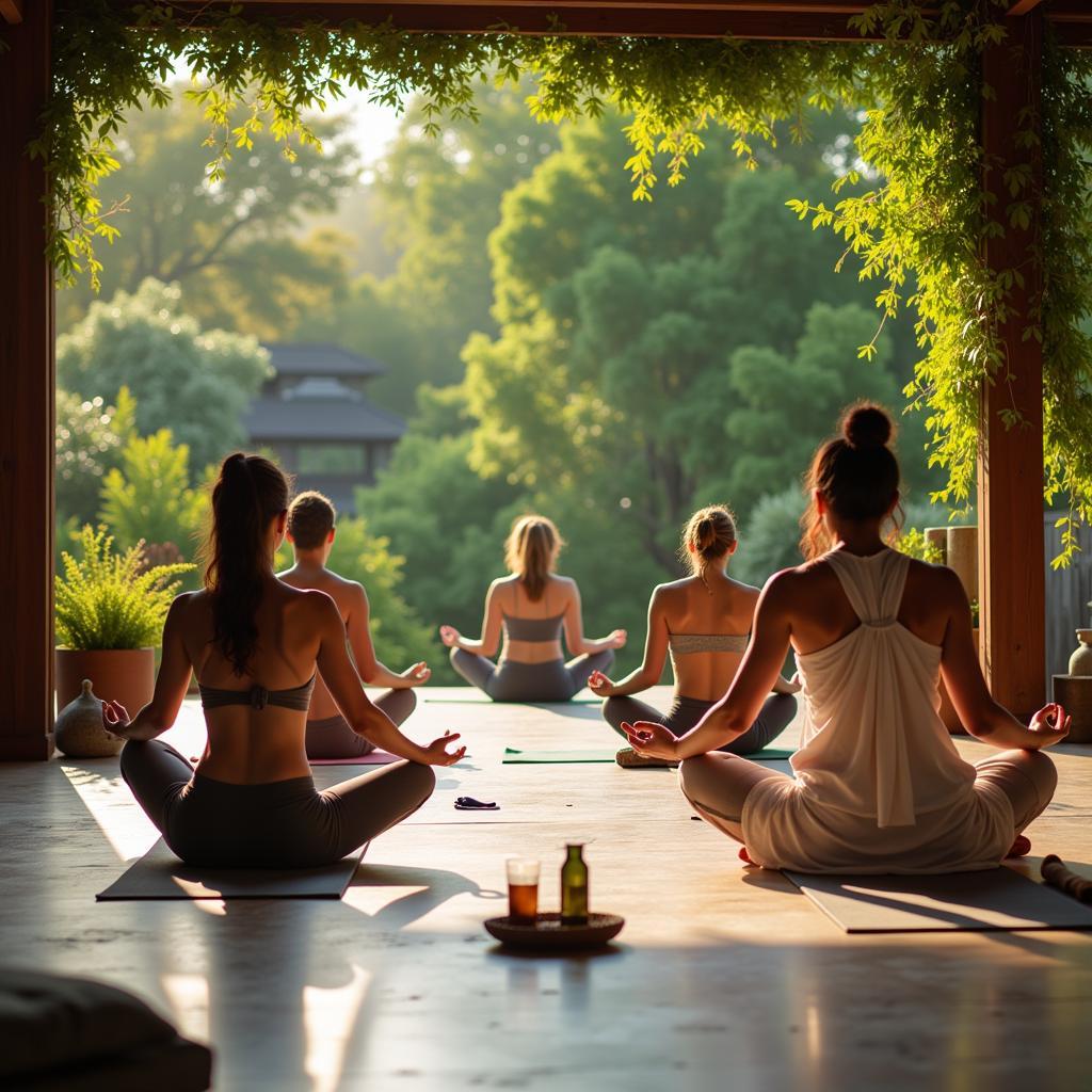 Yoga and Meditation at a Wellness Spa in Jaipur