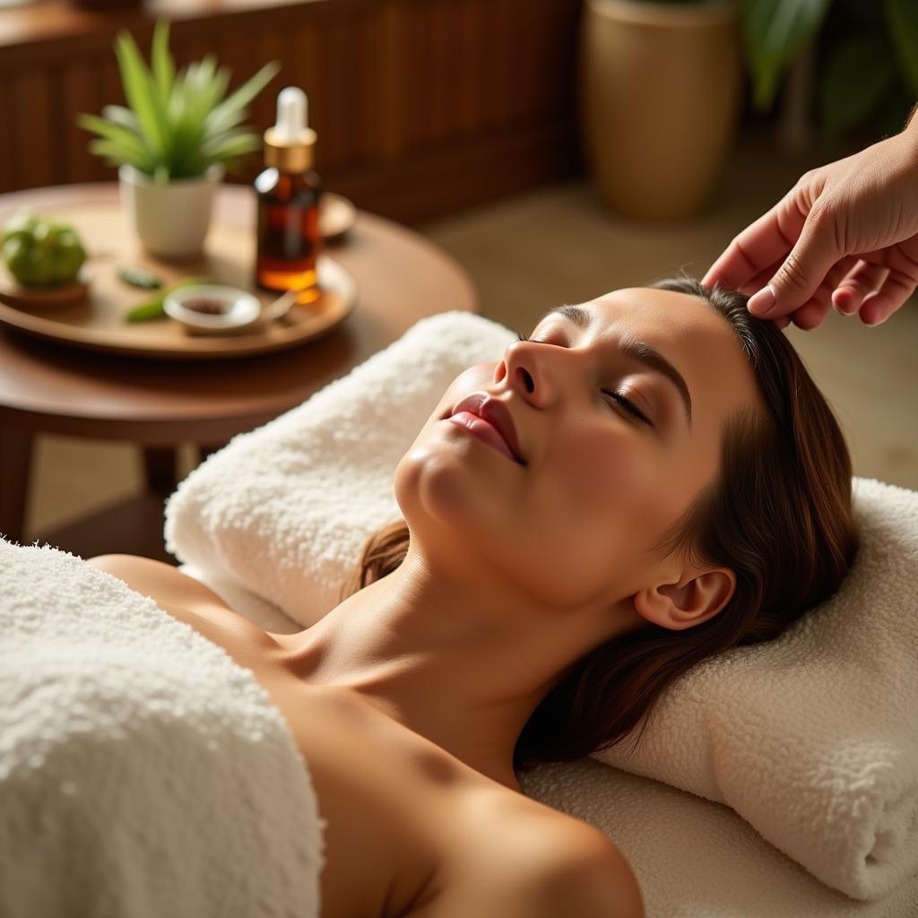 Relaxing spa treatment at Wood Castle Resort and Spa Corbett with natural ingredients.